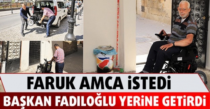 FARUK AMCA İSTEDİ BAŞKAN FADILOĞLU YERİNE GETİRDİ