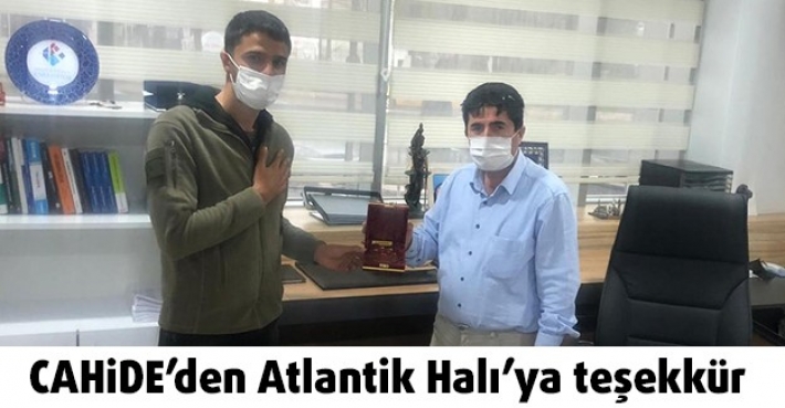 CAHİDE’den Atlantik Halı’ya teşekkür