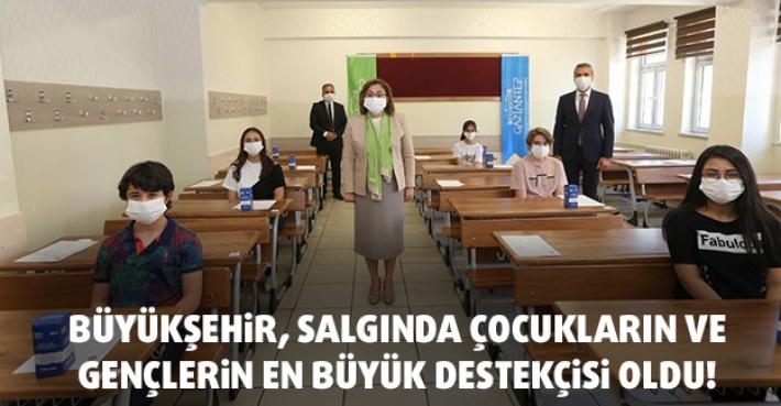 BÜYÜKŞEHİR, SALGINDA ÇOCUKLARIN VE GENÇLERİN EN BÜYÜK DESTEKÇİSİ OLDU!