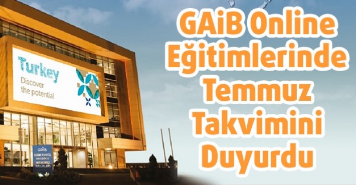 GAİB Online Eğitimlerinde Temmuz Takvimini Duyurdu