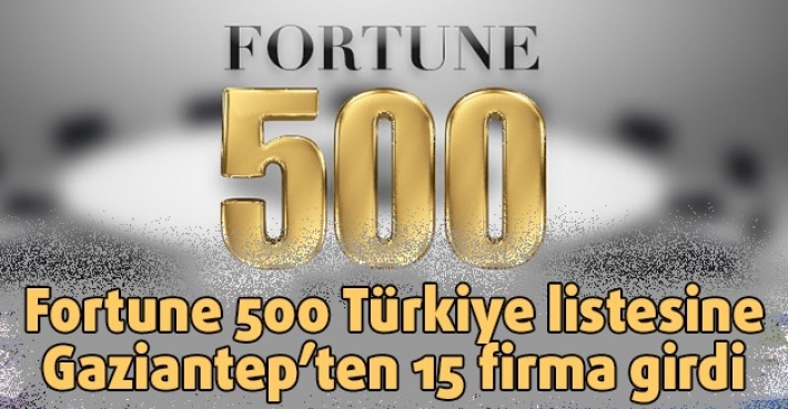 Fortune 500 Türkiye listesine Gaziantep’ten 15 firma girdi