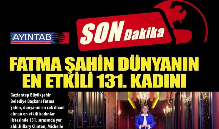 FATMA ŞAHİN Dünyanın en etkili 131. kadını