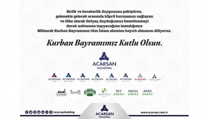 Acarsan Holding Kurban Bayramı'nı Kutladı