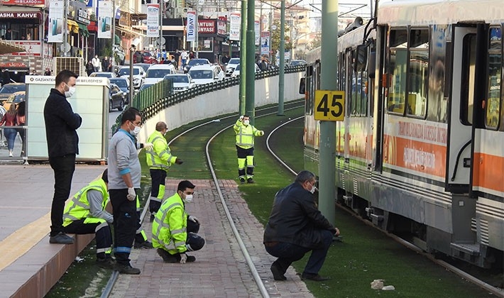 Gaziantep'te Tramvay raydan çıktı