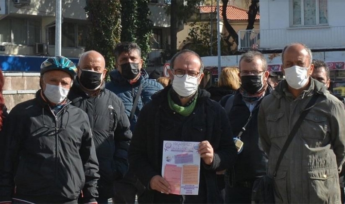 ‘Kadına şiddete hayır’ derken tartaklanarak engellendi