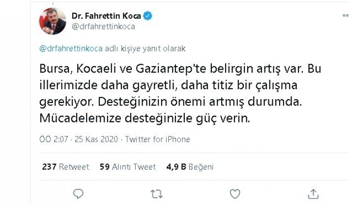 Bakan Koca'nın dikkat çektiği Gaziantep'te vatandaşlar sokaklarda