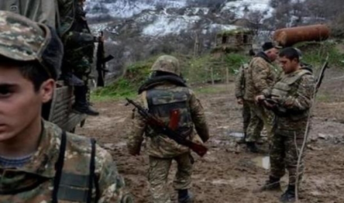 Savaştan kaçan Ermeni askerler ormanlık alana sığınmış