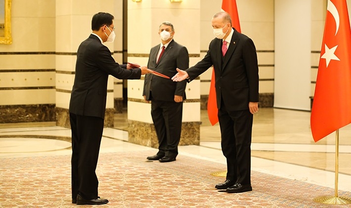 Cumhurbaşkanı Erdoğan, Çin Halk Cumhuriyeti Büyükelçisini kabul etti