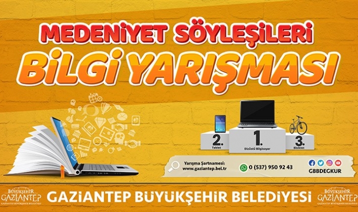 BÜYÜKŞEHİR’DEN MEDENİYET SÖYLEŞİLERİ BİLGİ YARIŞMASI!