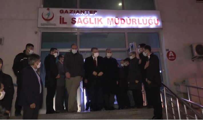 Gaziantep’te incelemelerde bulunan bakanlar kentten ayrıldı