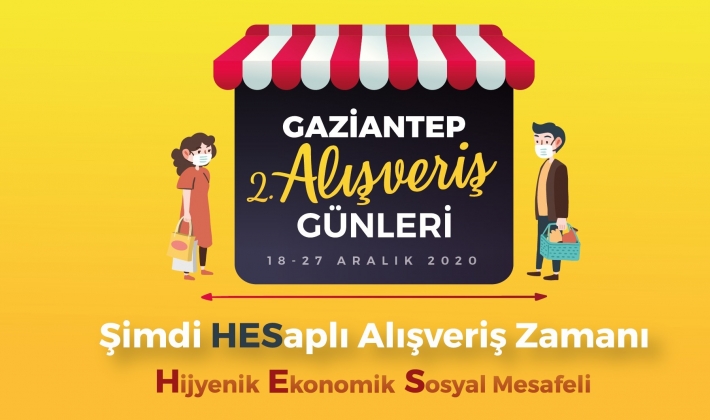 Gaziantep'te alış veriş günleri devam ediyor