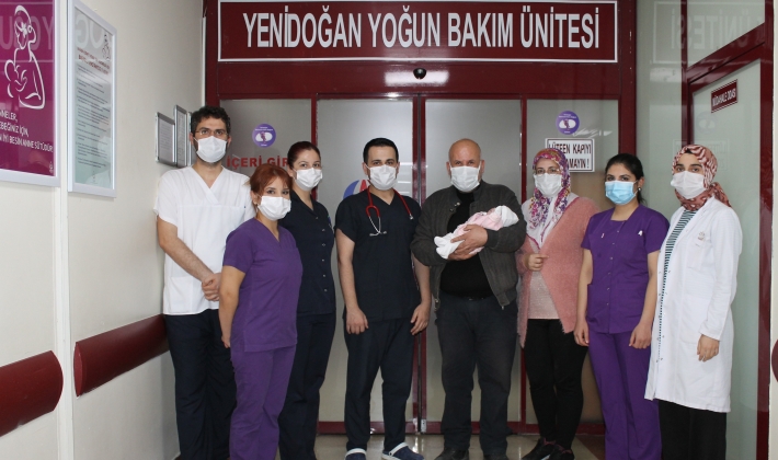 Parmak bebek Belinay GAÜN Hastanesinde hayat buldu