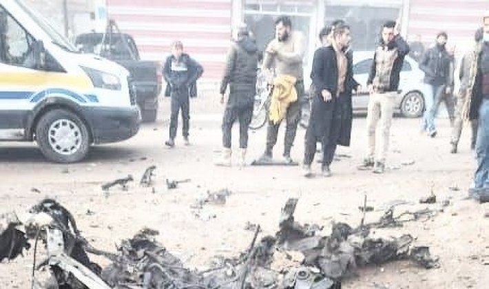 Cindires'te bombalı araçla saldırı: 1 ölü, 8 yaralı