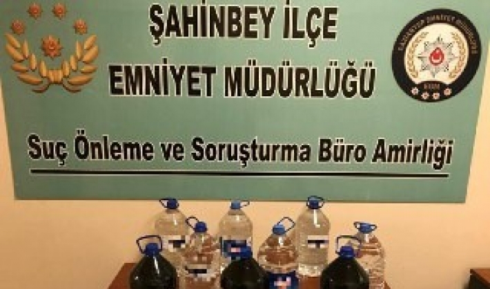 Gaziantep'te 45 litre kaçak alkol ele geçirildi