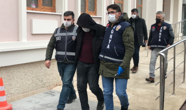 Konya'da kayınpederi ve bacanağını öldüren zanlı tutuklandı