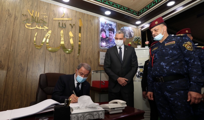 Bakan Akar, Irak İçişleri Bakanı El Ganimi ile görüştü