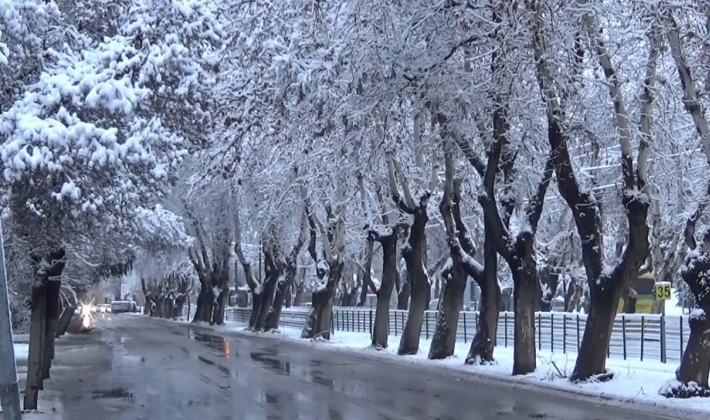 Gaziantep'ten kar manzaraları