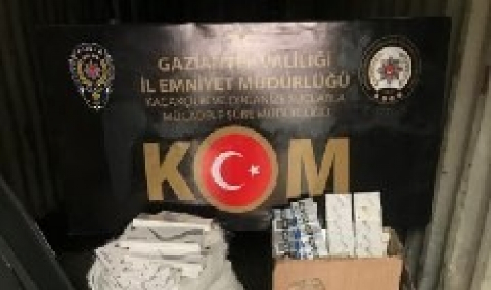 Gaziantep'te 2 bin 408 paket kaçak sigara yakalandı