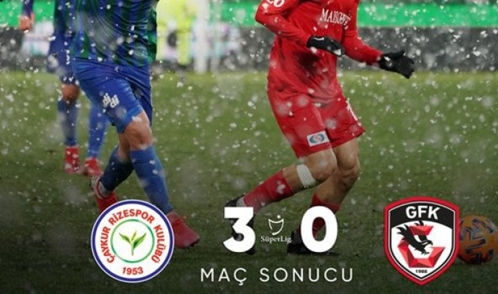 Rize’de dağıldık: 3-0