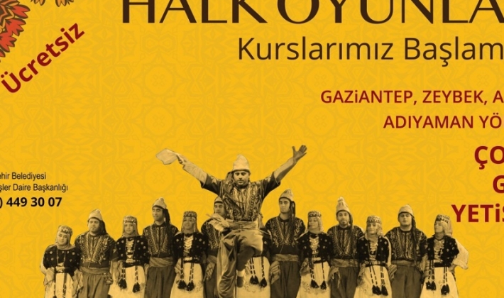 Halk oyunları kursları başlıyor