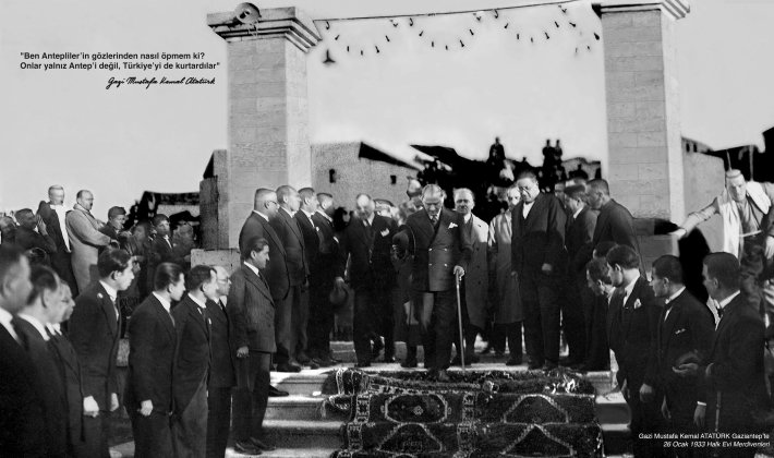 Atatürk’ün Gaziantep’e gelişinin 88’inci yıl dönümü