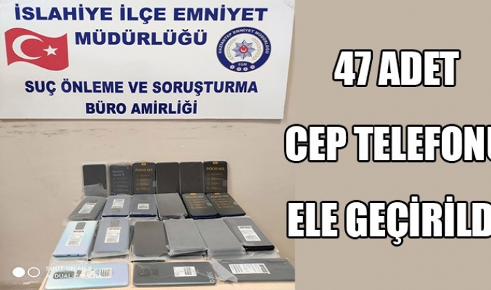 47 adet kaçak cep telefonu ele geçirildi