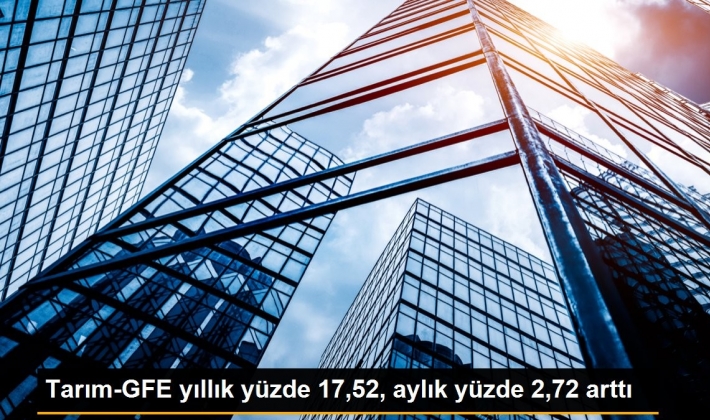 Tarım-GFE yıllık yüzde 17,52, aylık yüzde 2,72 arttı