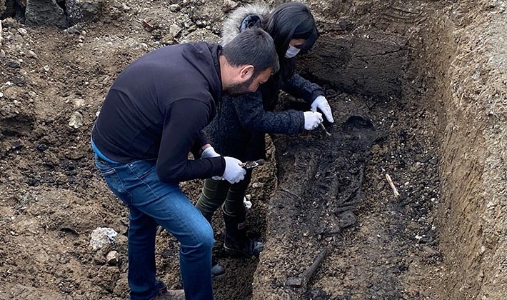 Bizans İmparatorluğuna ait bulunan mezar heyecanlandırdı