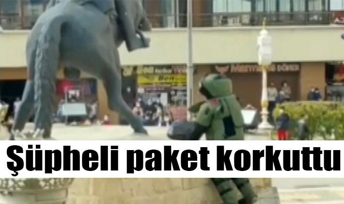 Şüpheli paket korkuttu