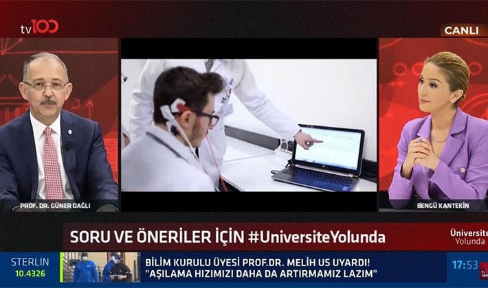 Rektör Prof. Dr. Dağlı 'Üniversite yolunda' programına konuk oldu