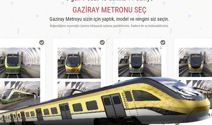 GAZİRAY METRONU SEN SEÇ!