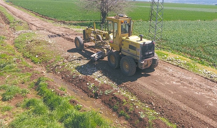 Araban'da yollara bahar bakımı