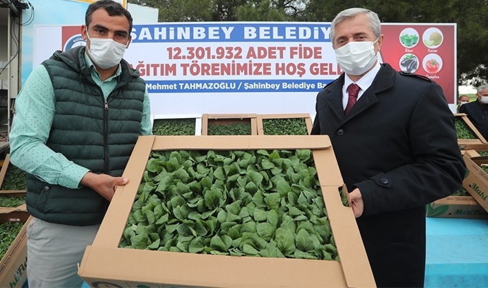 Şahinbey çiftçilere büyük destek