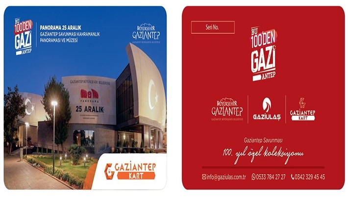 100'üncü yıla özel 100 bin adet Gaziantep kart basıldı