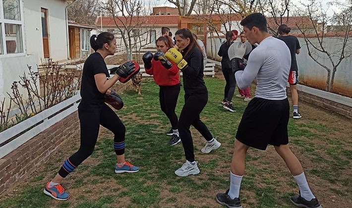 Türkiye Şampiyonası'na köyde hazırlanıyorlar