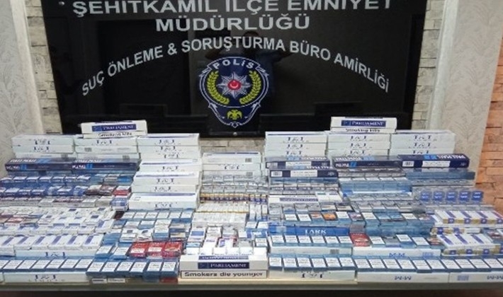 Gaziantep'te 2 bin 866 paket gümrük kaçağı sigara ele geçirildi