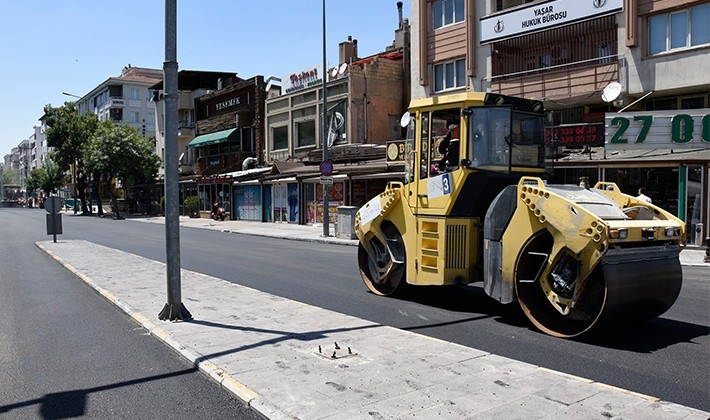 Büyükşehir, Ordu Caddesi'nin asfaltını yeniledi