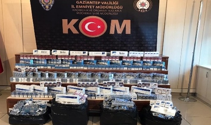 3 bin 400 paket kaçak sigara ele geçirildi