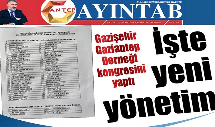 İşte yeni yönetim