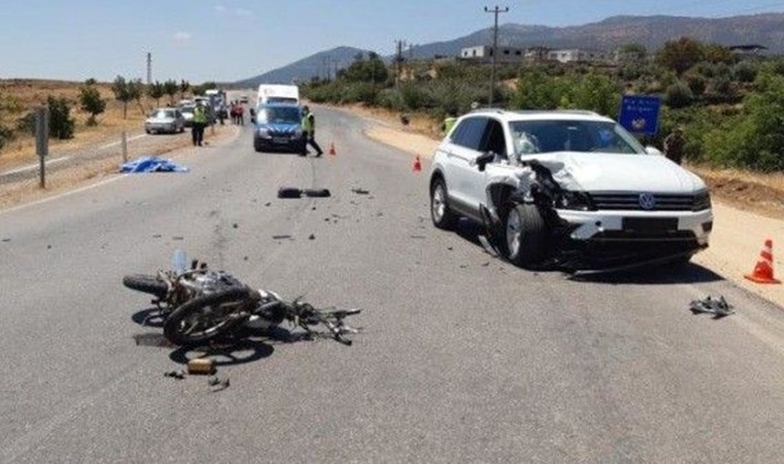 İslahiye 'de otomobil ile motosiklet çarpıştı: 1 ölü